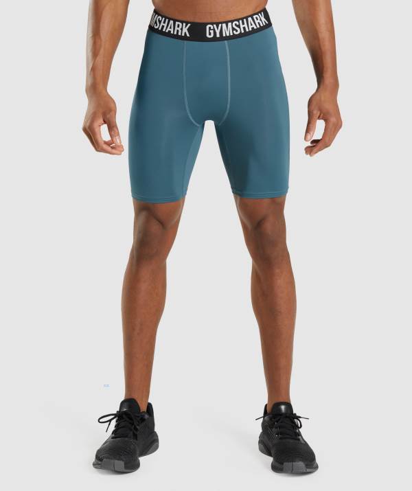 Panske Šortky Gymshark Element Baselayer Tyrkysové | IQ7026513